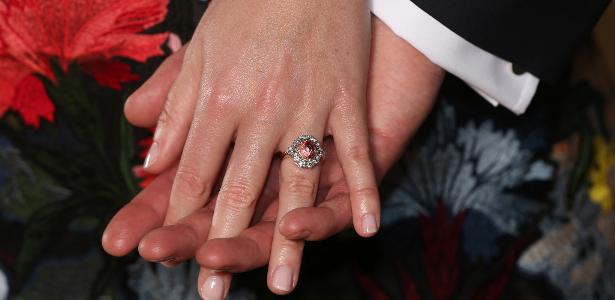 O anel de noivado da princesa em safira e diamantes - Getty Images - Getty Images