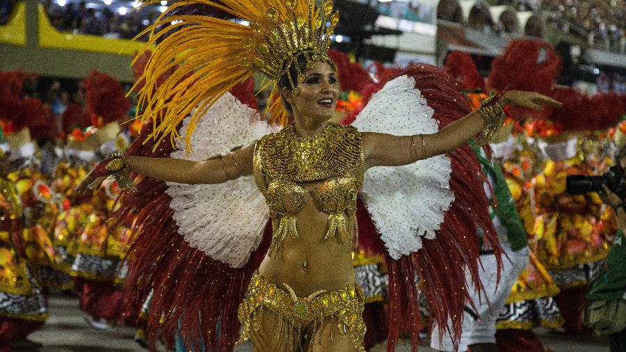 União da Ilha espalhou aromas pela Sapucaí no Carnaval 2018 com enredo sobre culinária brasileira - Júlio César Guimarães/UOL