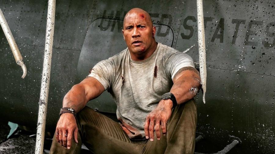 Dwayne Johnson, o The Rock, em cena de "Rampage: Destruição Total" - Reprodução