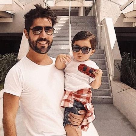 Sandro Pedroso e o fiho Noah - Reprodução/Instagram - Reprodução/Instagram