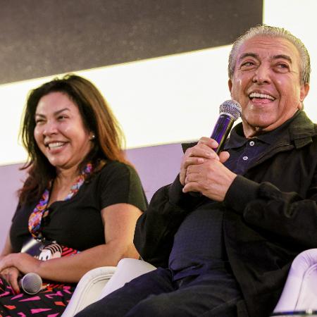 Mônica e Mauricio de Sousa no painel da CCXP - Mariana Pekin/UOL - Mariana Pekin/UOL