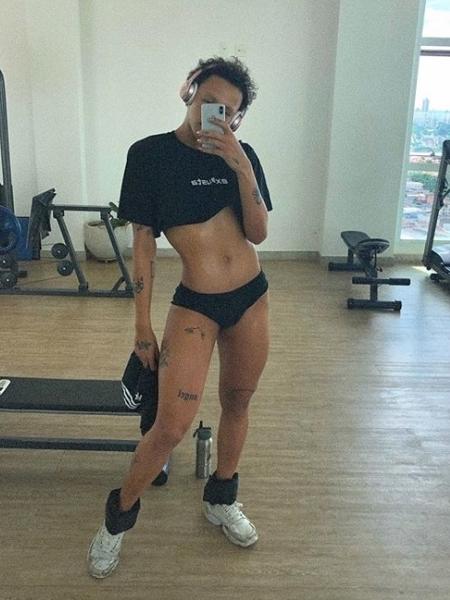 Pabllo Vittar coloca a malhação em dia na academia - Reprodução/Instagram