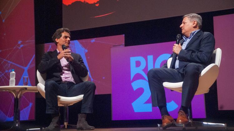 Wagner Moura e Ted Sarandos em evento no Rio - Lucas Rezende/Futura Press/Estadão Conteúdo - Lucas Rezende/Futura Press/Estadão Conteúdo