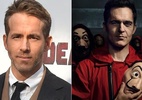Ryan Reynolds e elenco de La Casa de Papel estarão na CCXP - AFP / Divulgação - Montagem UOL