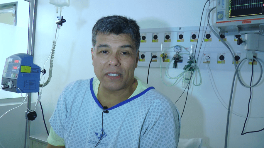 Maurício Mattar grava vídeo em hospital após ter infarto - Reprodução/YouTube