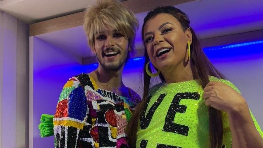 Patrick Doering e David Brazil como Xuxa e Ivete Sangalo para o Carnaval - Reprodução/Instagram
