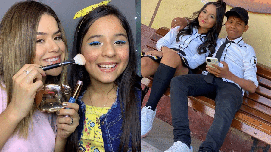 Maisa e a prima, Gabi Sayuri, namorada do MC Bruninho - Reprodução/Instagram