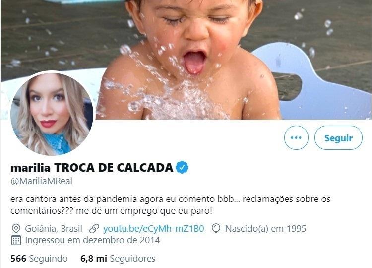 Marília Mendonça alterou bio no Twitter - Reprodução/Instagram @mariliamendoncacantora - Reprodução/Instagram @mariliamendoncacantora