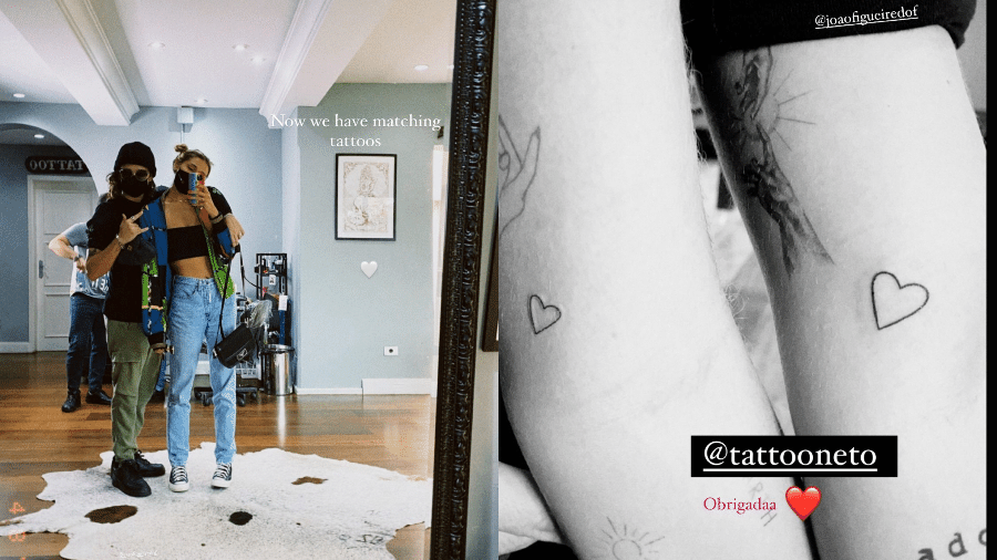 Sasha e o noivo fazem tatuagens iguais no braço - Reprodução/Instagram