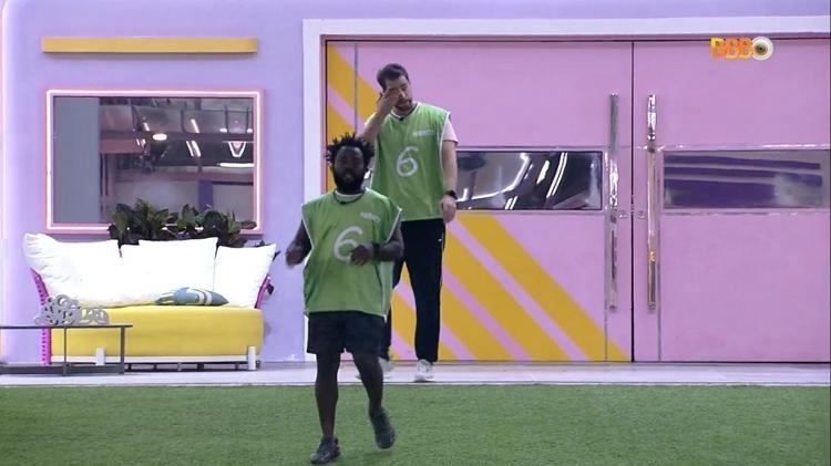 gustavo e dg - Reprodução/Globoplay - Reprodução/Globoplay