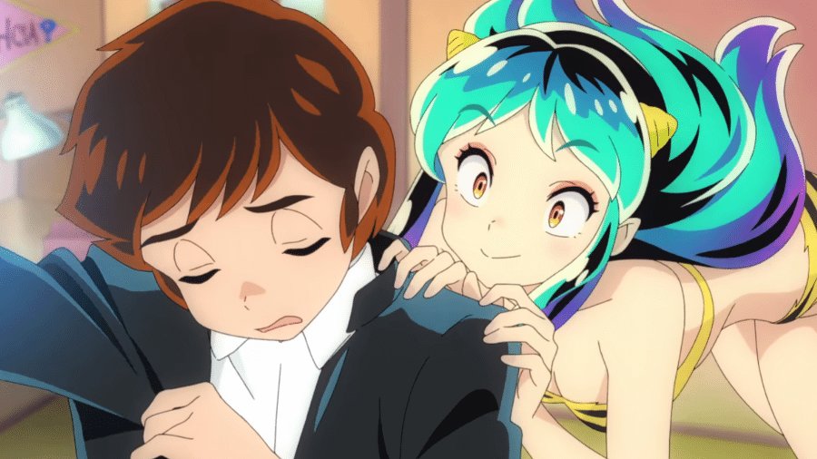 Lum e Ataru no anime Urusei Yatsura