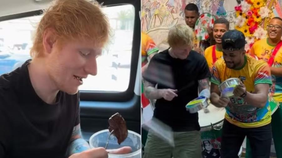 Ed Sheeran come picanha e visita Grande Rio antes de se apresentar no Rock in Rio 2024 - Reprodução: Instagram