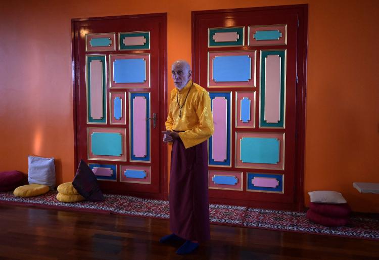 Pema Gompo no templo Chagdud Gonpa Sengue Dzong, no Uruguai