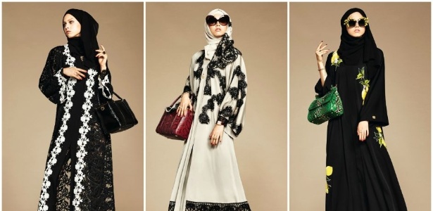 A grife Dolce & Gabbana lançou coleção com roupas islâmicas e foi alvo de crítica de Pierre Bergé - Divulgação
