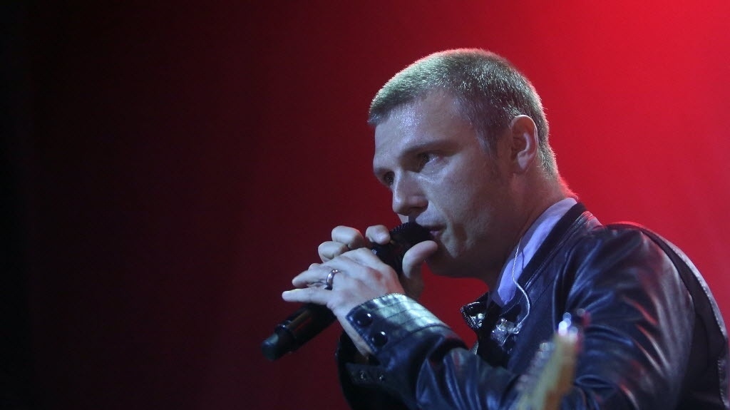 10.jul.2016 - Integrante dos Backstreet Boys, Nick Carter se apresenta no Via Marquês, em São Paulo. Show faz parte da sua turnê solo "All American" - Ricardo Matsukawa/UOL