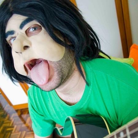 Felipe Ricotta com o figurino de Kiabbo na MTV - Arquivo pessoal - Arquivo pessoal