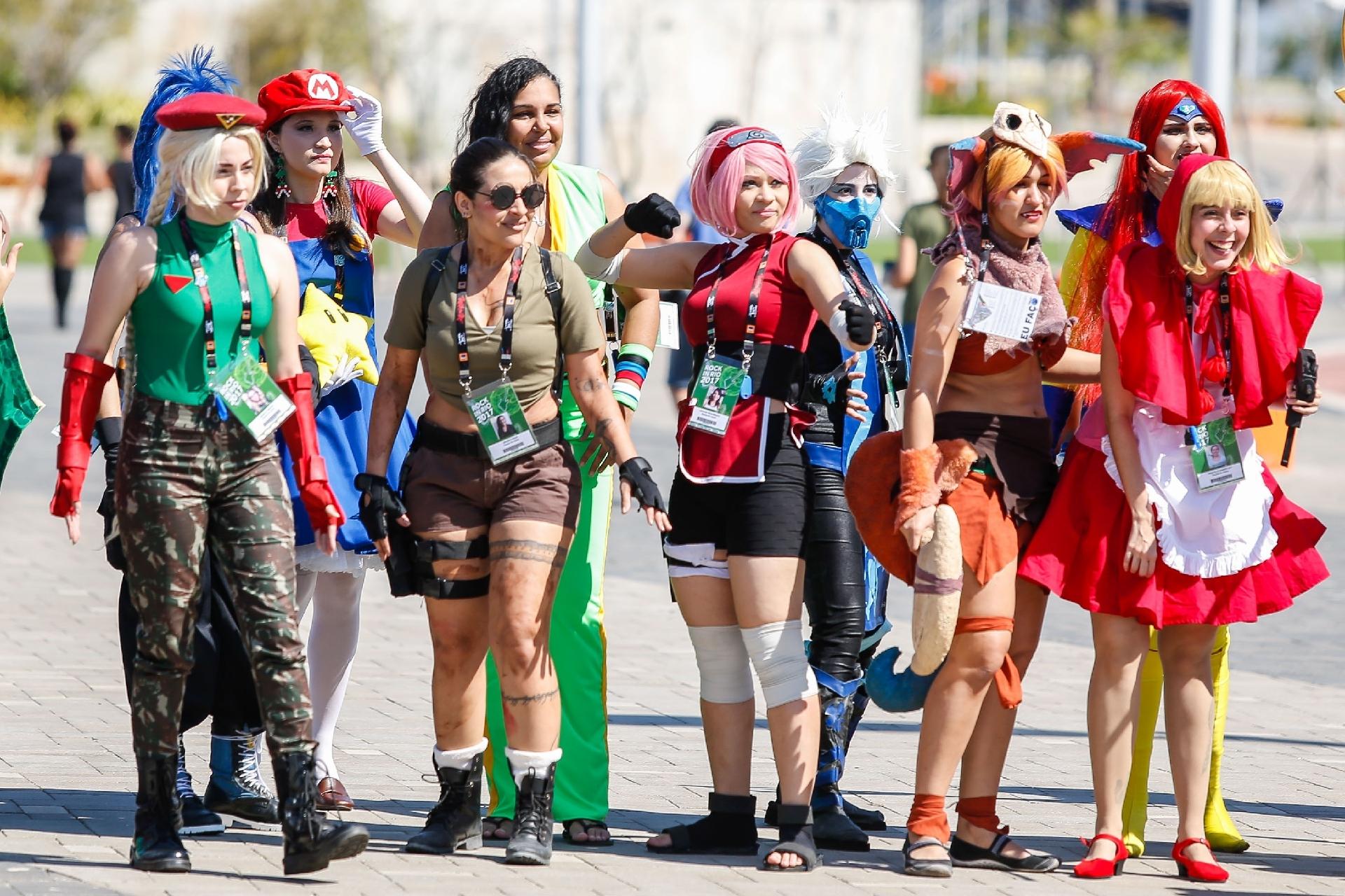 Cidade dos cosplays: Super-heróis e personagens da fantasia invadem o Rock in Rio - Marco Antonio Teixeira/ UOL