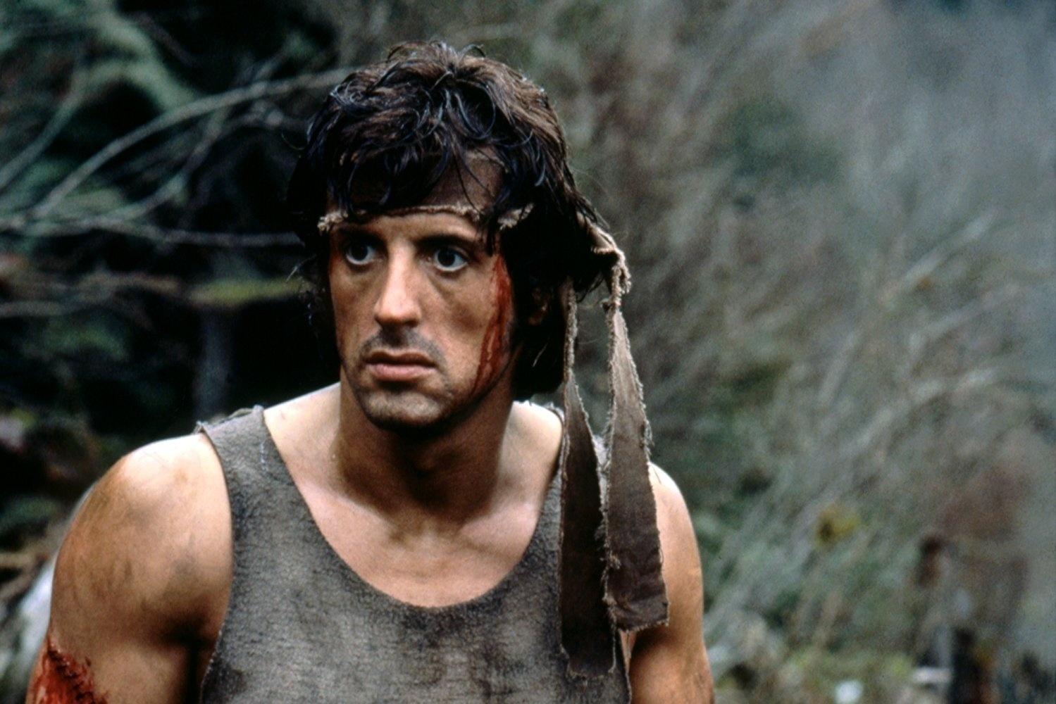 Sylvester Stallone em cena de "Rambo: Programado para Matar" (1982) - Divulgação