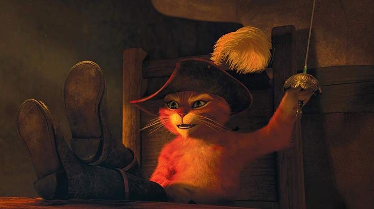 Cena de "Gato de Botas", lançado em 2011 - Divulgação - Divulgação