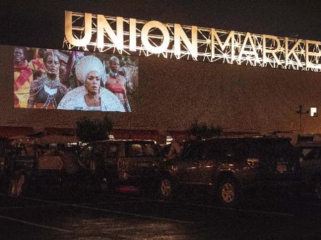 Drive-in no centro Union Market, em Washington - Nicholas Kamm/AFP