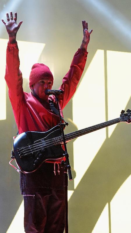 Tyler Joseph, vocalista do Twenty One Pilots - Kevin Mazur/Getty Images - Kevin Mazur/Getty Images