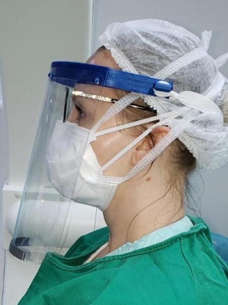 Máscara produzida pelo coletivo de Santos - Arquivo Pessoal - Arquivo Pessoal