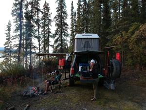 Camping selvagem no Atlin Lake, Canadá - Arquivo pessoal - Arquivo pessoal