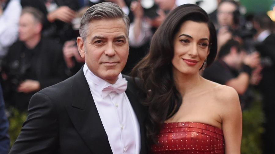 George Clooney e a esposa, Amal Clooney - Getty Images