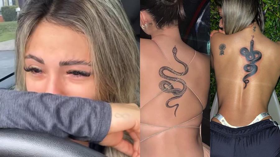 Nathalia Valente mostrou aos seguidores a referência que pediu para o tatuador usar - Reprodução/Instagram