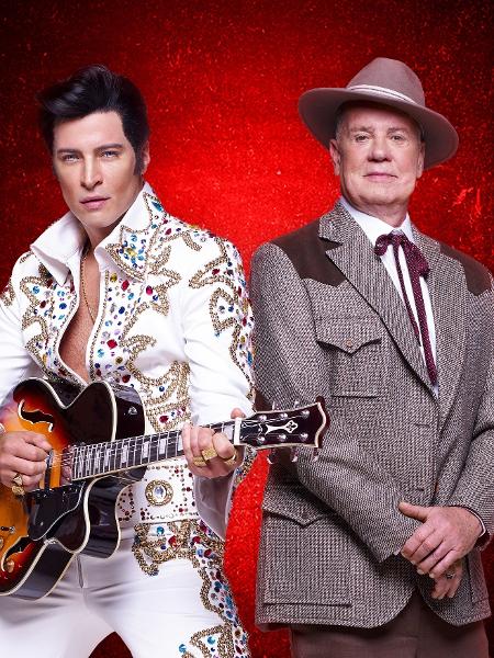 Leandro Lima e Luiz Fernando Guimarães interpretam Elvis Presley e Coronel Parker em musical