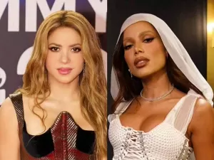 Em live com Shakira, Anitta faz latinas reproduzirem meme do Xou da Xuxa