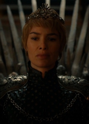Cersei (Lena Headey) no Trono de Ferro no último episódio da sexta temporada de 'Game of Thrones' - Reprodução/HBO - Reprodução/HBO