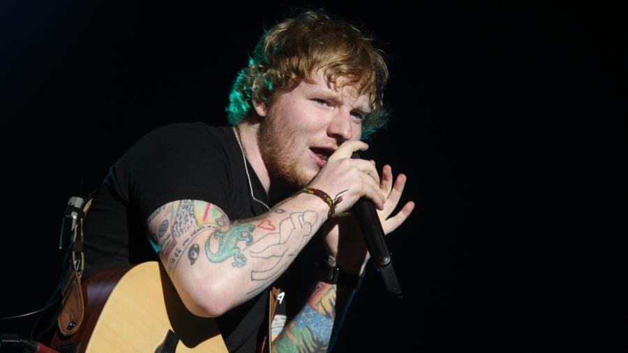 Ed Sheeran apresenta no Rio de Janeiro o show da turnê "Divide" na arena Jeunesse, no Recreio dos Bandeirantes - Marcelo Sá Barreto/Ag News