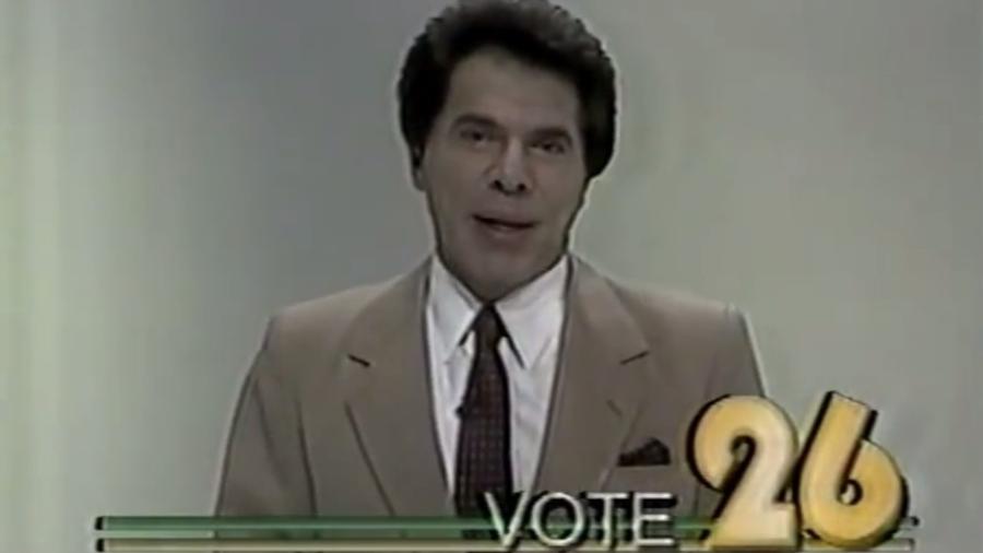 Campanha eleitoral de Silvio Santos, em 1989 - Reprodução