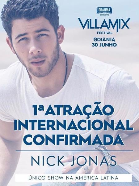 Nick Jonas volta ao Brasil para show solo no VillaMix Festival Goiânia - Divulgação - Divulgação