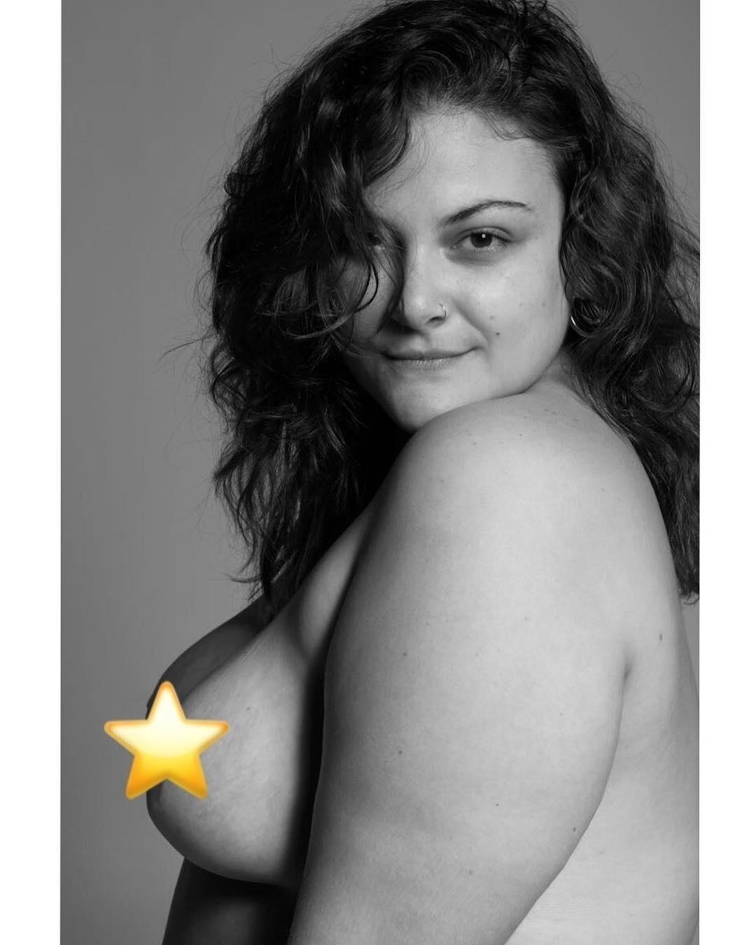 A atriz Raquel Fabbri também participou do nu artístico - Reprodução/Instagram/peleproject