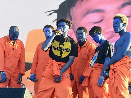 Brockhampton, boy band do hip hop, em show de 2017 - Kevin Winter/Getty Images