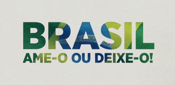 Nova campanha do SBT diz: "Brasil: ame-o ou deixe-o"