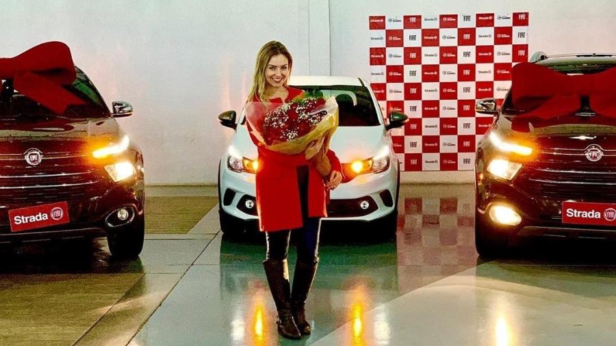 Campeã do BBB em 2019, mineira Paula von Sperling ganhou duas Fiat Toro e um Argo HGT, além do prêmio de R$ 1,5 milhão - Repodução