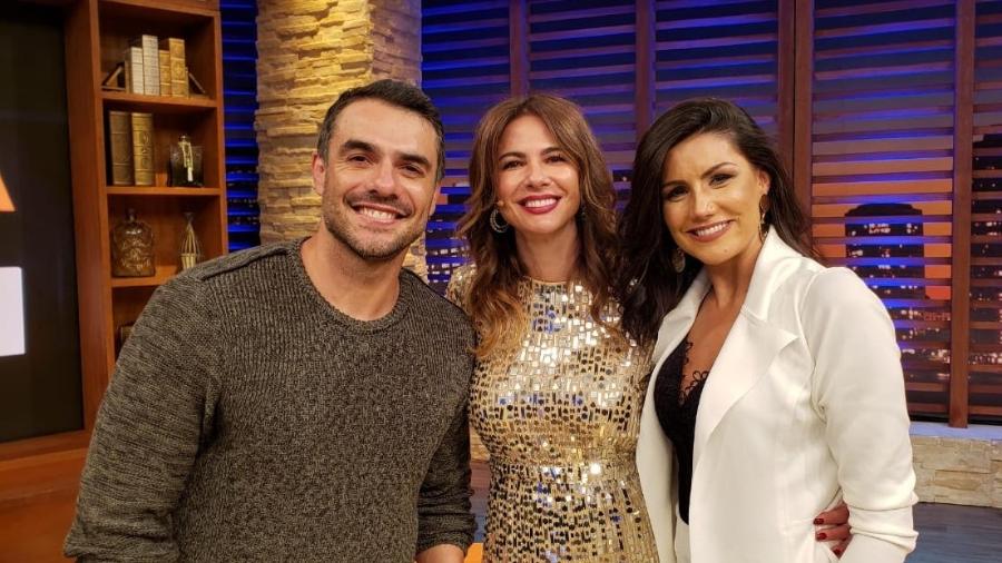 Mariana Felício e Daniel Saullo com Luciana Gimenez - Divulgação/RedeTV!