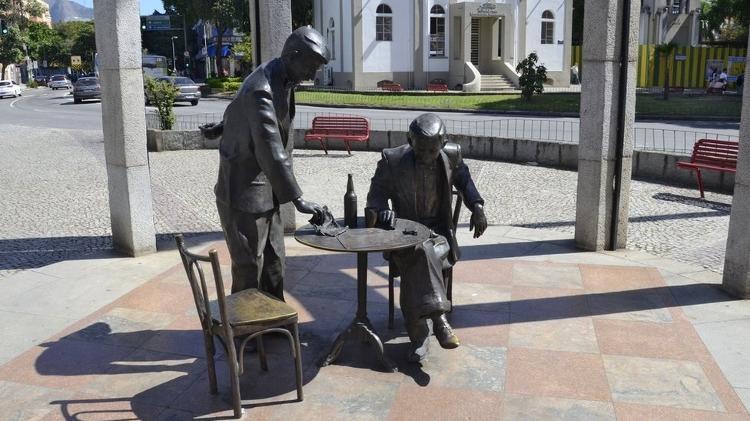 Estátua em homenagem a Noel Rosa na Vila Isabel - Alexandre Macieira/ Riotur - Alexandre Macieira/ Riotur