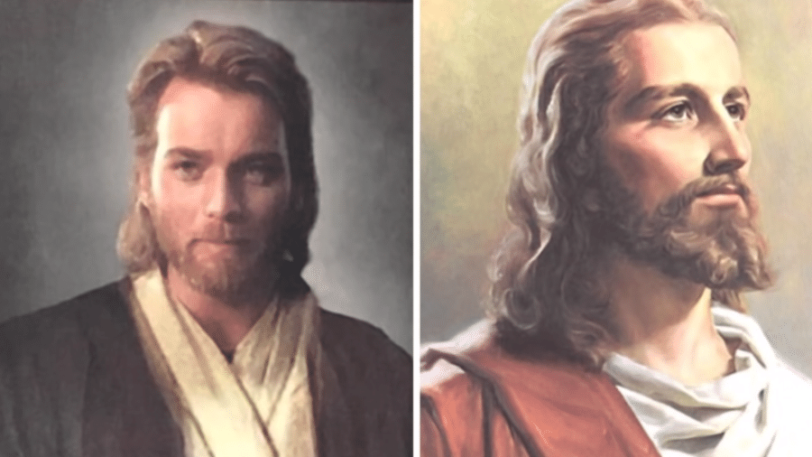 Fã de Star Wars trolla a própria mãe com imagem de Obi-Wan como Jesus - Reprodução/YouTube