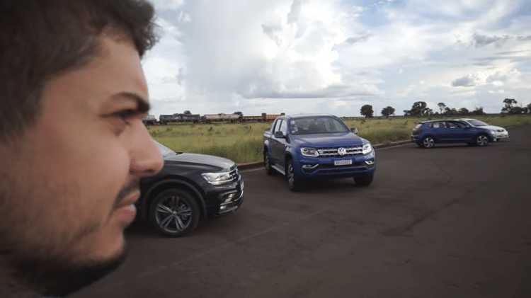 razuk coleção de carros backstage youtuber toque de recolher amarok tiguan polo - Reprodução - Reprodução
