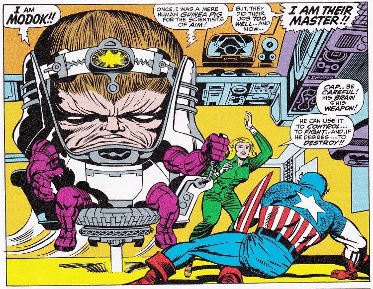MODOK em uma de suas primeiras aparições nos quadrinhos - Reprodução - Reprodução