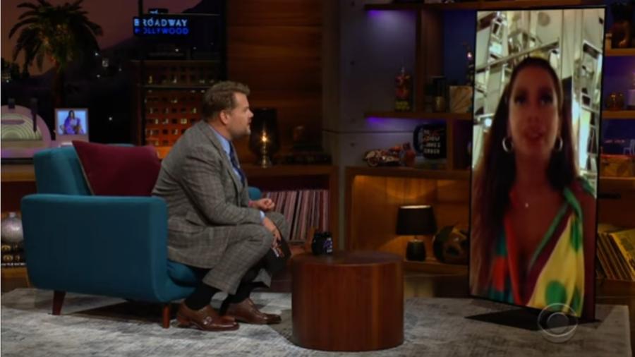 Anitta no Late Show com James Corden - Reprodução/Instagram