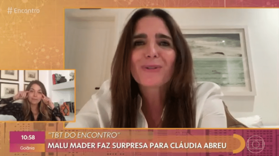 Claudia Abreu se emocionou com depoimento de Malu Mader lembrando trabalhos das duas - Reprodução/GShow