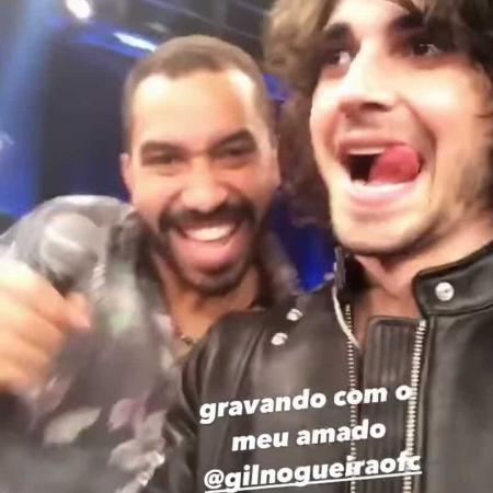 Gilberto Nogueira posa ao lado de Fiuk - Reprodução/Instagram