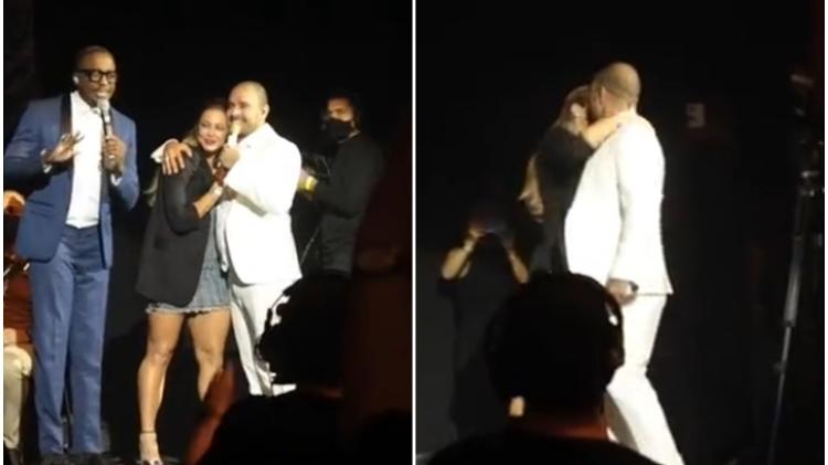 Paolla Oliveira beija Diogo Nogueira em vídeo de show - Ricardo Nunes/Vivo Rio/Divulgação - Ricardo Nunes/Vivo Rio/Divulgação