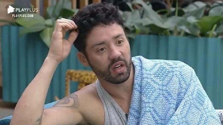A Fazenda 2021: Rico diz que dará barraco caso seja eliminado - Reprodução/Playplus - Reprodução/Playplus