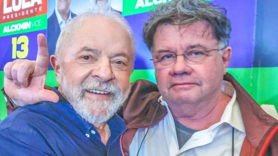Marcelo Madureira posa com Lula após declarar apoio no segundo turno  - Reprodução/Twitter